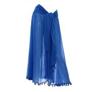 Beachwear Femme Pareo Seafolly Boathouse Wrap Cover Up China Blue Bleu Roi