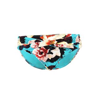 Bas de maillot de bain Seafolly Culotte Kabuki Bloom Twist Turquoise