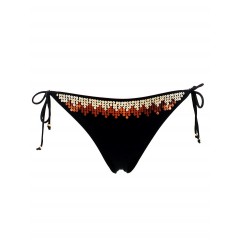 Maillot de bain Culotte Very Victoria Silvstedt By Marie Meili Marbella Noir et Or