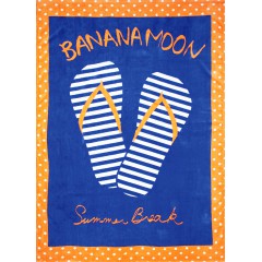 Beachwear Banana Moon Drap de Plage Towely Darwin Bleu