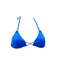 Maillot de Bain Femme Very Victoria Silvstedt by Marie Meili Triangle Top Marbella Solid Bleu