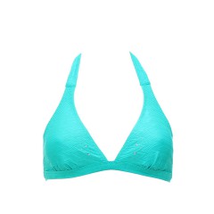 Maillot de Bain Femme Very Victoria Silvstedt by Marie Meili Triangle Ibiza Halter Top Turquoise
