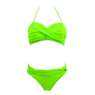 Maillot de Bain Femme Sun Playa 2 Pièces Bandeau Bonnet D Verde Vert Fluo