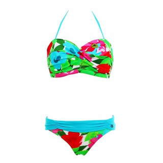 Maillot de Bain Femme Sun Playa 2 Pièces Bandeau Bonnet E Magnolia Multicolore