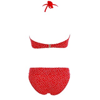 Maillot de Bain Femme Sun Playa 2 Pièces Bandeau Bonnet E Lolita Rouge à pois blancs