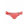 Seafolly Swimwear Women Ruched Side Pant Panties Seaview Coral Orange
