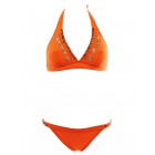 Maillot de Bain Femme Livia 2 Pièces Triangle Vigie Coco Orange