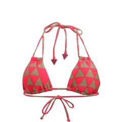 Haut de maillot de bain Seafolly Triangle Costa Maya Corail Red Hot