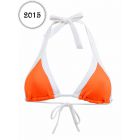 Haut de maillot de bain Seafolly Triangle Block Party Orange Tangelo