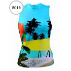 T-Shirt de plage Seafolly Poolside Sunvest Bleu