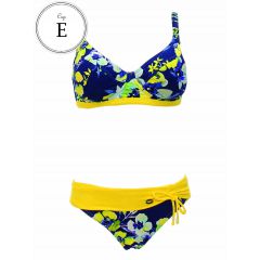 Maillot de bain Femme Sun Playa 2 Pièces Balconnet Amarillo Bleu et Jaune Bonnet E