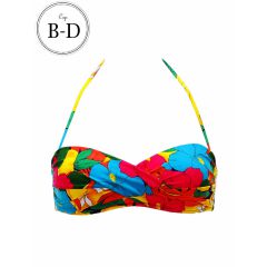 Maillot de Bain Femme Huit Bandeau Coqué Summer Love Sunlight Multicolore