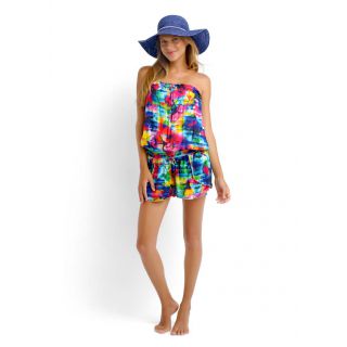 Combishort Seafolly Sonic Bloom Shake it Playsuit Multicolore