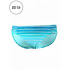 Bas de maillot de bain Seafolly Culotte Miami Stripe Retro Turquoise Seychelles